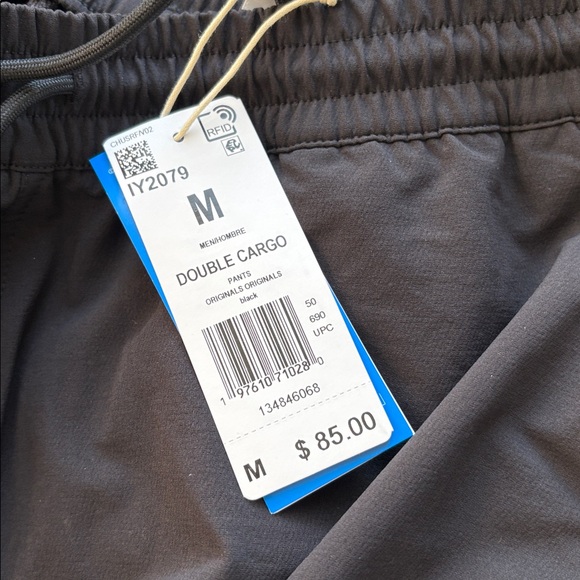 Adidas Men's Black Cargo Pants size medium new tags super nice - Picture 5 of 13